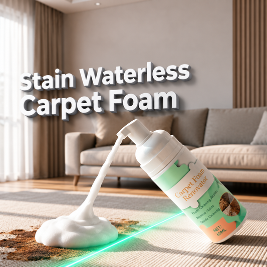 Waterless Carpet Foam Stain Remover